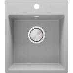Твоят Стил Сива кухненска гранитна мивка Рига Easy 380 x 440 mm Мивка за вграждане