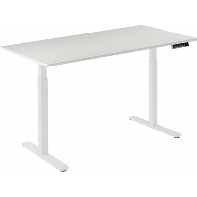 AlzaErgo Table ET2 biely + doska 120 × 80 cm lamino biely dub