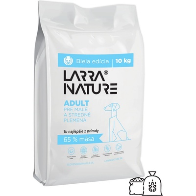 Larra Nature Biela Edícia Adult pre malé a stredné plemená hovädzie & bravčové & morčacie 10 kg