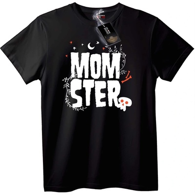 NOONEBRAND Тениска Momster - L, Black