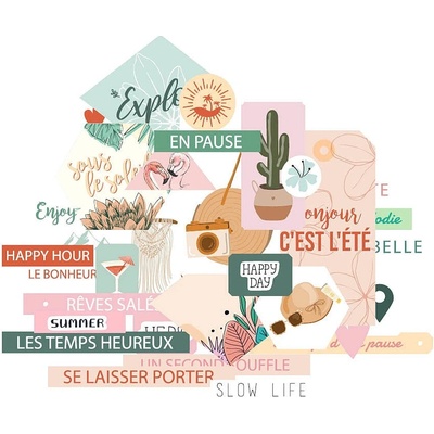 LES ATELIERS DE KARINE Papírové výseky - Bonjour l'été