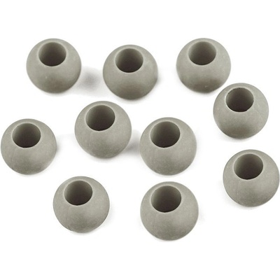 Prima-obchod Plastové korálky matné s velkým průvlekem 10x12 mm, barva 18 (23) šedá střední
