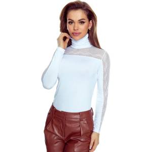 Eldar Lorella - Дамска блуза в бялоeh-78567-biaŁa - Черен, размер s