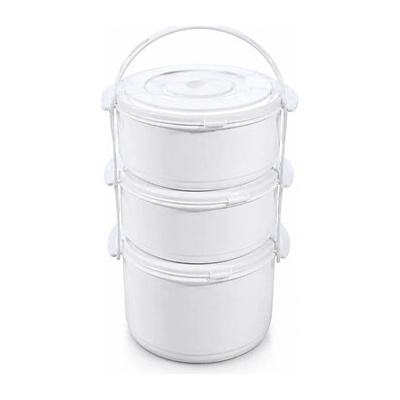 MAKRO - Obedár / jedlonosič 3 dielny 2 x 1L, 1 x 1,7L, rôzne farby