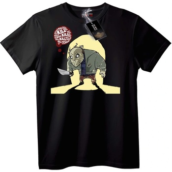 NOONEBRAND Тениска Хелоуин Убиец - 4XL, Black
