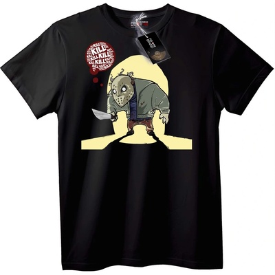 NOONEBRAND Тениска Хелоуин Убиец - 4XL, Black