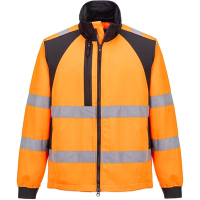 Portwest wx2 eco hi-vis cd861 / Светлоотразително еко работно яке - hv оранжево/черно xl (cd861obrxl)