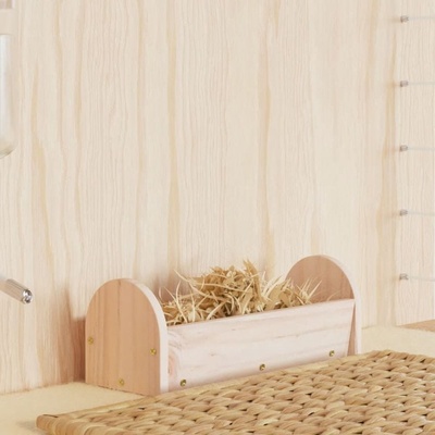 Vidaxl Seník pro králíky 28 x 10 x 10 cm masivní jedlové dřevo