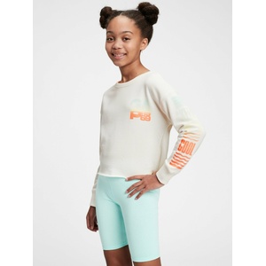 GAP Детска графична блуза с качулка GAP GAP | Byal | Момичешки | 98-110