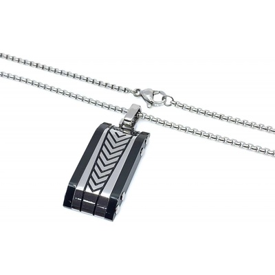 Jan Kos jewellery Řetízek s přívěskem z oceli 12117388