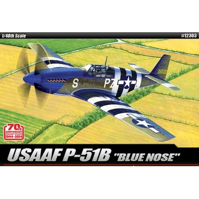 Academy North American P-51B Blue Nose Anniversary 70th Normandy 1944 1:48