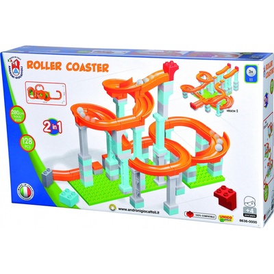 Unico Plus Guličková dráha 2v1 280cm 128 ks