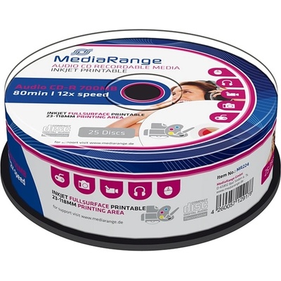 MediaRange Оптичен носител CD-R, 700MB, MediaRange, 12x, 25бр (MR224)
