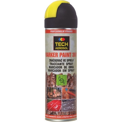 TECH MARKER 360 500ml žlutá