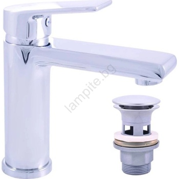 RAV SLEZÁK CO129.0 - Смесител за умивалник + изпускател COLORADO 16, 2 см лъскав хром (RV0009)