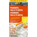 Itálie Piemont,Aostata mapa