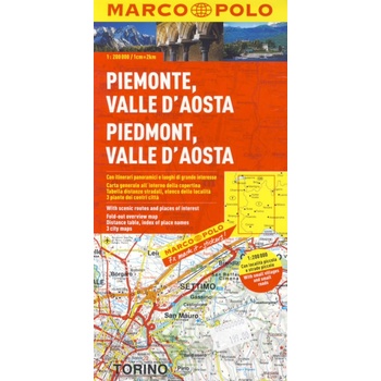 Itálie Piemont,Aostata mapa