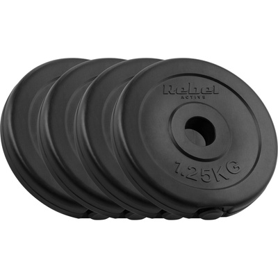 Rebel Active L-RBA-2114 Bitúmenové kotúče na činku 4 x 1,25 kg 31 mm