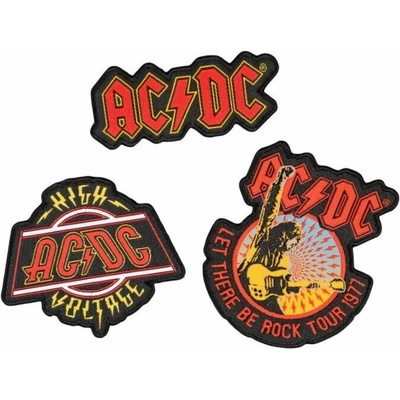nášivka nažehlovací (set 3 ks) AC/DC - High Voltage - SETP19