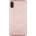 GUESS Studs and Sparkles Leather Hard Case - дизайнерски кожен кейс за iPhone XS, iPhone X (розово злато)