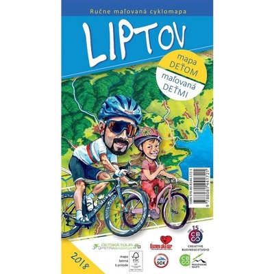 {{POZOR, 0/2 EANY NEPŘESUNUTO , ID286505769}} Liptov Ručne maľovaná cyklomapa