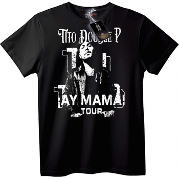 NOONEBRAND Тениска Tito Double P Тур - M, Black