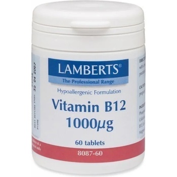 LAMBERTS Хранителна добавка Витамин B12, Lamberts Vitamin B12 1.000ug 60 tabs