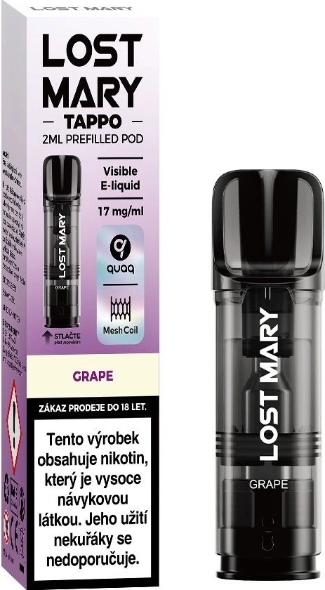 Elf Bar Lost Mary Tappo cartridge Grape 17 mg od 75 Kč
