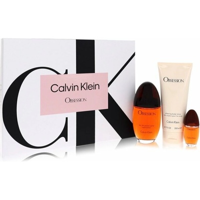 Calvin Klein Obsession EDP 100 ml + tělové mléko 200 ml + EDP 15 ml