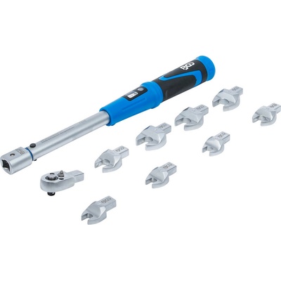 BGS technic sada momentového kľúča pre vymeniteľné hlavice 9 × 12 mm, 10–50 Nm, 10 ks 7532