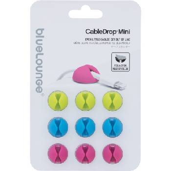 Bluelounge Държачи за кабели Cable Drop Mini яркооцветени 9 бр (cdm-br)