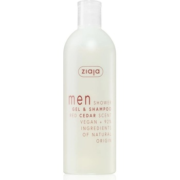 Ziaja Men šampon a sprchový gel 2 v 1 Red Cedar 400 ml