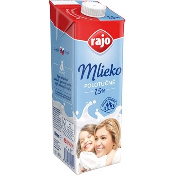 Rajo Trvanlivé mlieko polotučné 1,5% 1l