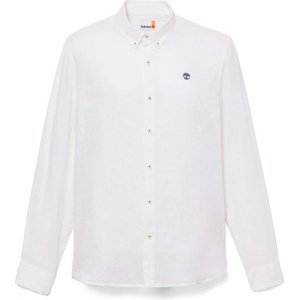 Timberland Мъжка риза с копчета Timberland Mill Brook Linen Shirt - White (033-3225-0312)
