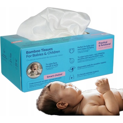 Canpol babies Bambusové ubrousky 2v1 100 ks