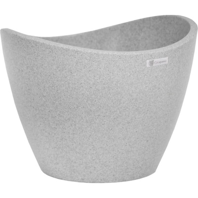 Grapano květináč Grapano Rondi 23,3 cm šedý