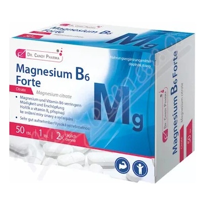 Dr.Candy Pharma Magnesium B6 Forte 50 tabliet x 100 mg
