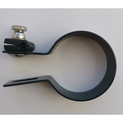 Objímka koncová na sloupek ZN + Antracit 48mm