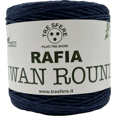 Lýko Rafia Swan Round námořnicky modrá