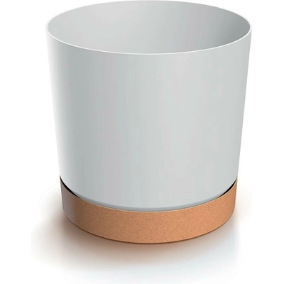 Kvetináč TUBO PM biely 19.9 cm s miskou
