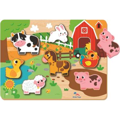 2Kids Toys Vkladacia puzzle farma