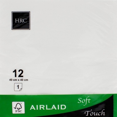 Airland ubrousky HRC bílé 40x40cm