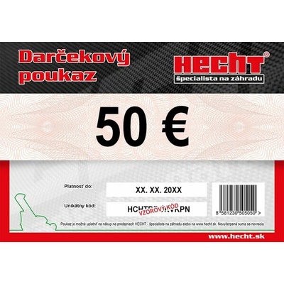 Elektronický darčekový poukaz v hodnote 50 €