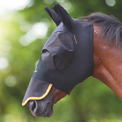 Shires Maska proti mouchám Pro Stretch s nosem černá – Hledejceny.cz