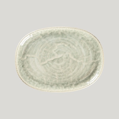 RAK Porcelain Krush talíř oválný 25 x 19 cm světle zelený KSOP25CL-12