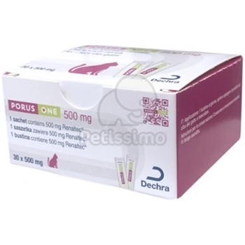 Porus One Dechra Porus One Powder - допълваща храна за котки 30 x 500 мг