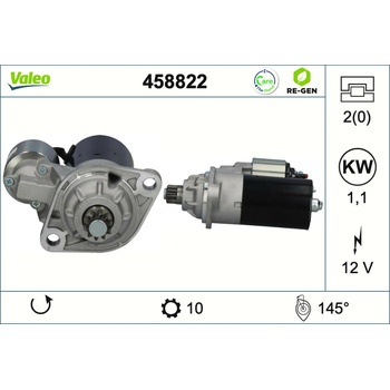 Štartér VALEO 458822