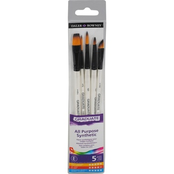 Daler-Rowney Graduate Multi-Technique Brush Synthetic Комплект четки 5 бр (212550006)