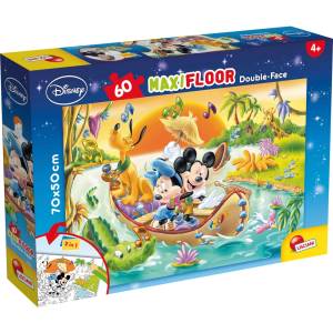 Lisciani Двулицев пъзел Lisciani - Mickey Mouse, 60 части (LI48205)