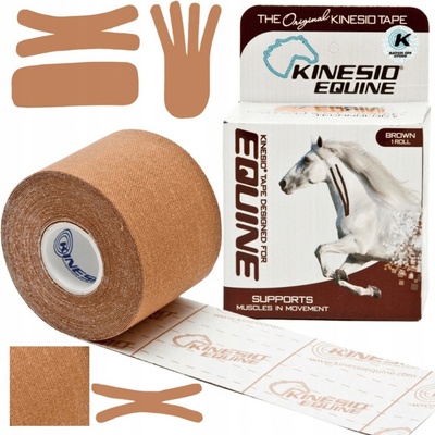 Kinesio Equine Tapingová páska pro zvířata hnědá 5cm x 5m